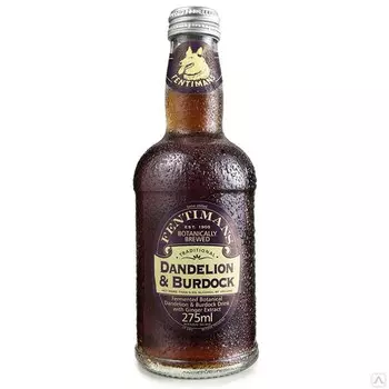 Напиток Fentimans Dandelion &amp; Burdock Лопух и Одуванчик 0.275 литра, газ, стекло, 12 шт. в уп.
