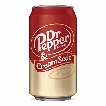 Напиток газированный Dr Pepper Cream Soda 0,355 литра, ж/б, 12 шт. в уп.