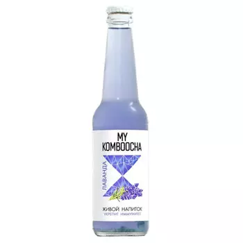 Напиток My komboocha лаванда 0,33 литра, газ, стекло, 20 шт. в уп.