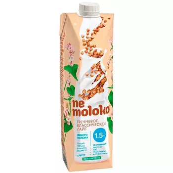 Напиток NeMoloko гречневый классический 1,5% 1 литр