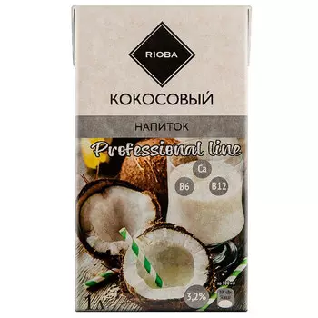 Напиток Rioba кокосовый 2 % 1 литр