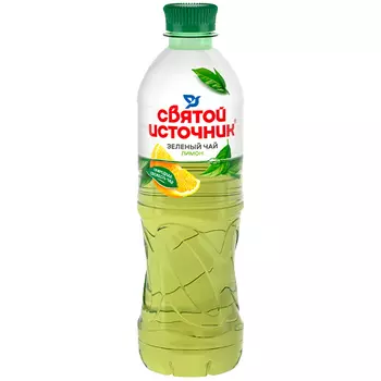 Напиток Святой источник Зеленый чай Лимон 0,5 литра, пэт, 12 шт. в уп.