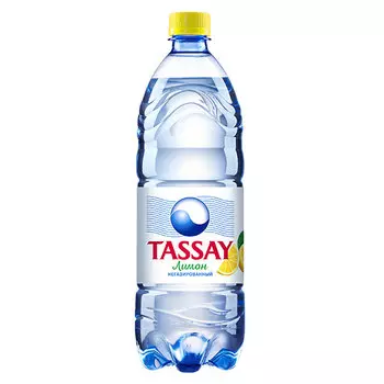Напиток Tassay с лимоном 1 литр, без газа, пэт, 6 шт. в уп.