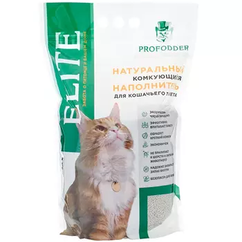 Наполнитель Profodder Elite натуральный комкующийся 4,2 кг