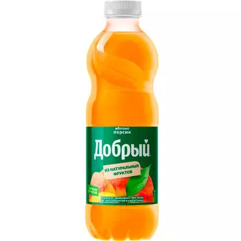 Нектар Добрый персик, яблоко 0,97 литра