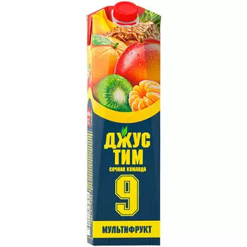Нектар Джустим Мультифрукт 1 литр, 12 шт. в уп.