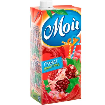Нектар Мой Гранат-виноград 0,95 литра