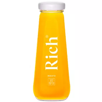 Нектар Rich манго 0.2 литра, стекло, 12 шт. в уп.