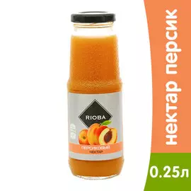 Нектар Rioba персиковый 0,25 литра, 8 шт. в уп.