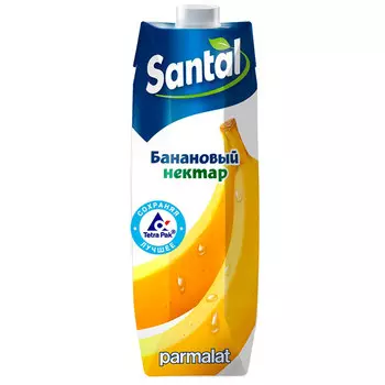 Нектар Santal банановый 1 литр