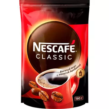 Кофе Кофе Nescafe / Нескафе classic растворимый м/у (190гр)