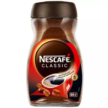 Кофе Nescafe / Нескафе classic растворимый стекло 95 гр