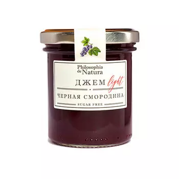 Низкокалорийный Джем Light Черная смородина (Philosophia de Natura) 180 гр