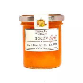 Низкокалорийный Джем Light Тыква-апельсин (Philosophia de Natura) 180 гр