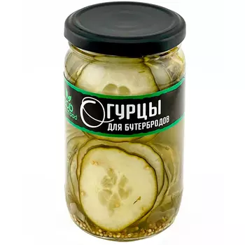 Огурцы EcoFood для бутербродов 350 гр