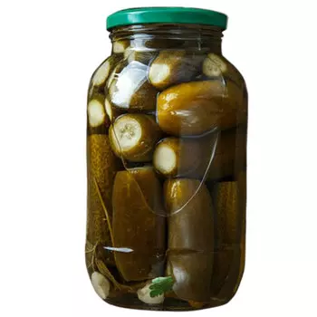 Огурцы соленые с горчицей Ферма Белан 0,9 литра