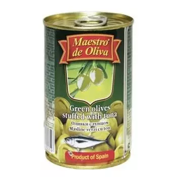 Оливки с тунцом Maestro De Oliva 300гр (2шт)