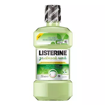 Ополаскиватель для полости рта Listerine зелёный чай от воспаления дёсен 250 мл