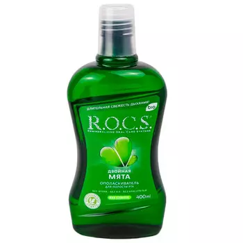Ополаскиватель для полости рта R.O.C.S. со вкусом двойной мяты 400 мл