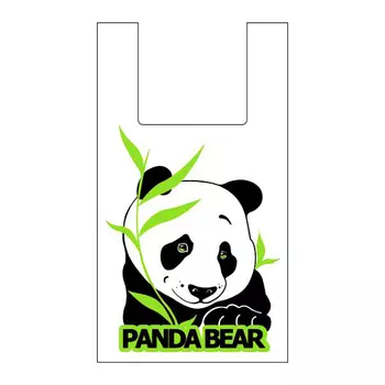 Пакет-майка Панда 28х50 см 14 мкм (100 шт)