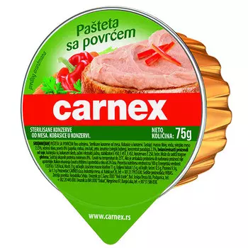 Паштет Carnex с овощами 75 гр