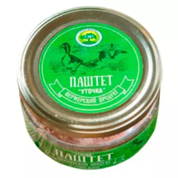 Паштет Уточка из утиной печени (Ферма ИП Акст А.Э.) 200 гр