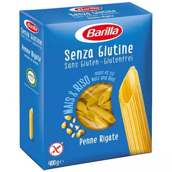 Паста Barilla Senza Gluteni Penne Rigate без глютена 400 гр