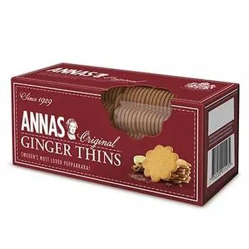 Печенье Annas Original Pepparkakor (имбирное с корицей) 150гр
