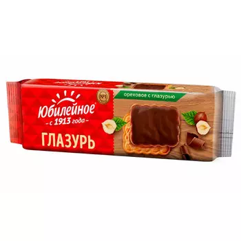Печенье "Юбилейное" орех. глазиров. 116г (1шт.)