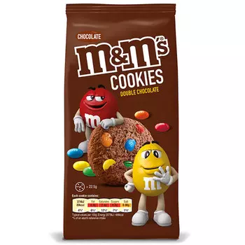 Печенье с драже M&amp;Ms хрустящее с молочным шоколадом 180 гр