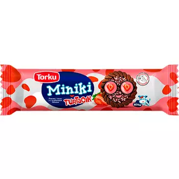 Печенье TORKU Миники с клубничным желе 94 гр
