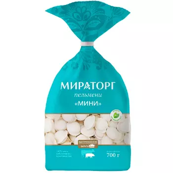 Пельмени Мираторг Классические Мини из говядины и свинины замороженные 700 гр