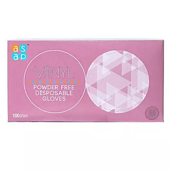 Перчатки виниловые Asap размер M 100 шт