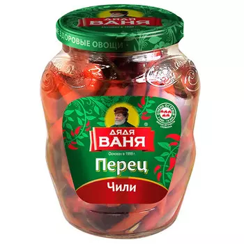 Перец чили Дядя Ваня маринованный 340 гр