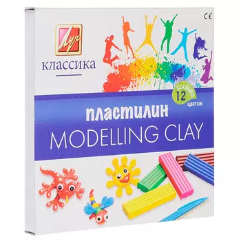 Пластилин Луч классика 12 цветов