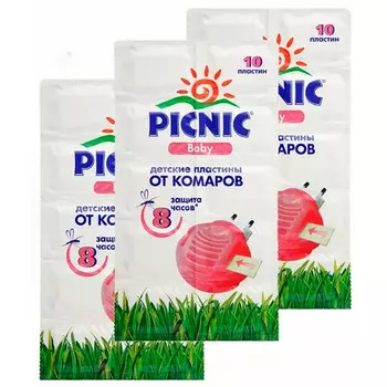 Пластины Picnic Baby от комаров 10 шт