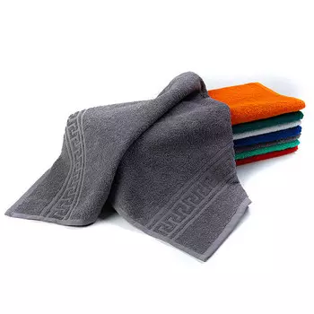 Полотенце махровое 380 гр/м2 серое 100% хлопок 50x90 см