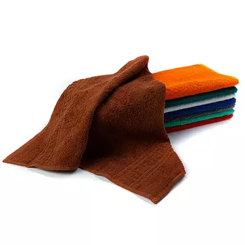 Полотенце махровое 380 гр/м2 шоколадное 100% хлопок 70x140 см