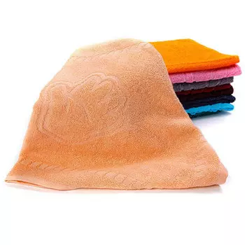 Полотенце махровое 460 гр/м2 персиковый 100% хлопок 40x70 см