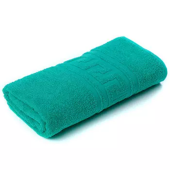Полотенце махровое 460 гр/м2 зеленое 100% хлопок 50x90 см