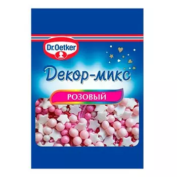 Посыпки Декор микс розовый Dr.Oetker 10гр