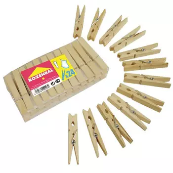 Прищепки берёзовые 24 шт