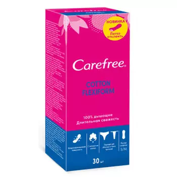 Прокладки Carefree neus flaxiform ежедневные 30шт