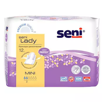 Прокладки урологические Seni Mini Lady 2 капли 12 шт