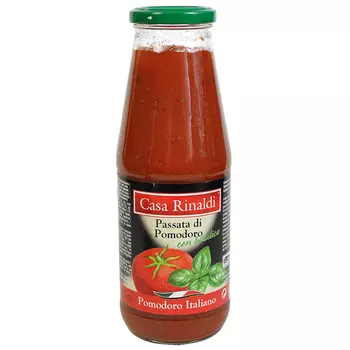 Пюре томатное Casa Rinaldi с базиликом 690 гр