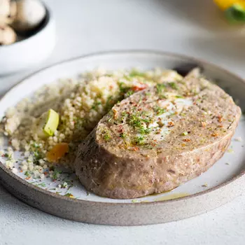 Рулет мясной с яйцом и булгур с овощами BeFit 200 гр