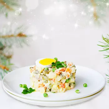 Салат Царский "Оливье" по-старорусски