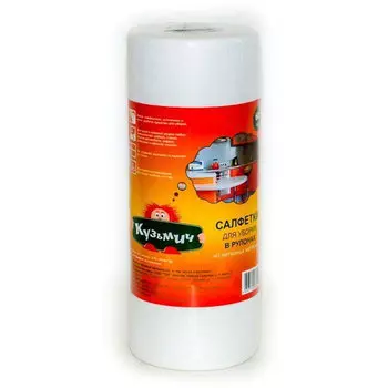 Салфетки Кузьмич для уборки 1 рулон 180 листов