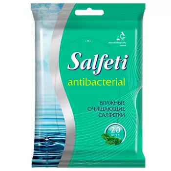 Салфетки Salfeti antibac влажные антибактериальные 20 шт