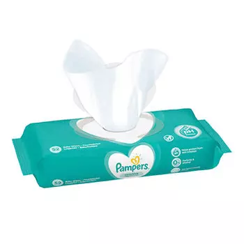 Салфетки влажные Pampers sensitive 52 шт